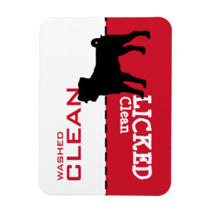 Mops Geschirrspüler Maßgeschneiderte Wörter Magnet