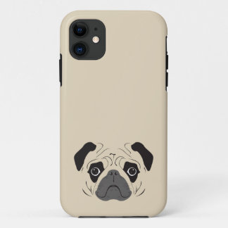 Mops-Gesicht-Silhouette Case-Mate iPhone Hülle