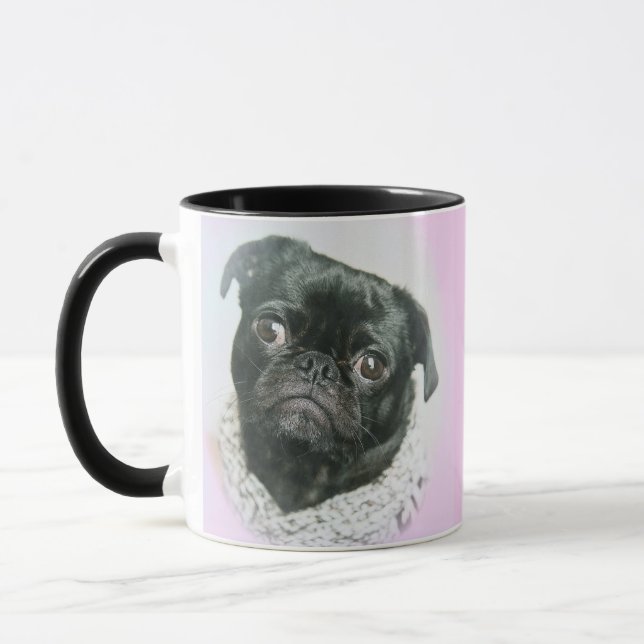 Mops-Gesicht Tasse (Links)