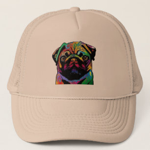 Mops-Gesicht Truckerkappe