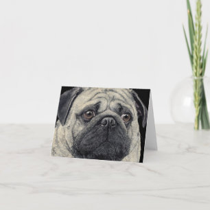 Mops-Gesichtskarte - "Pugshot" Karte