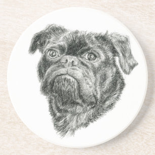 Mops Getränkeuntersetzer