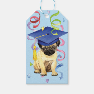 Mops Graduate Geschenkanhänger