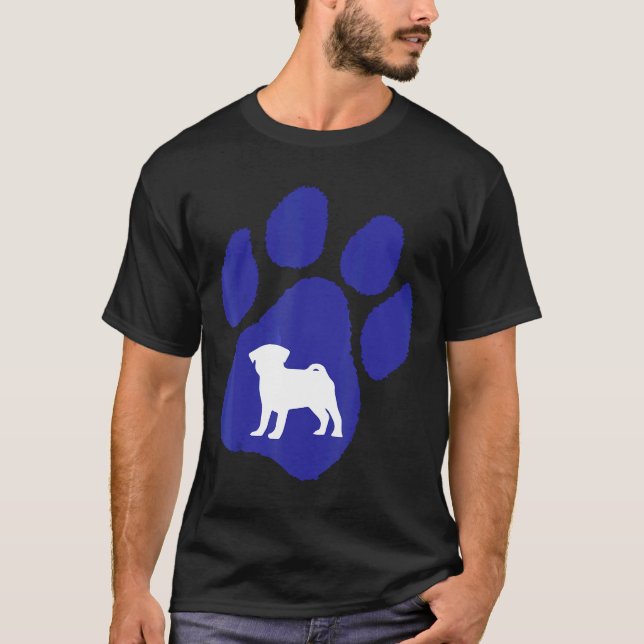 Mops-Grafik T-Shirt (Vorderseite)