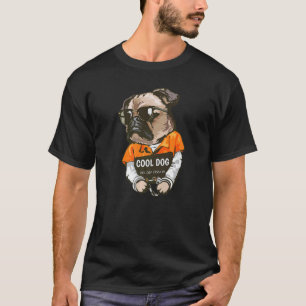 Mops-Häftling im Gefängnis verhafteter Hund Mops I T-Shirt