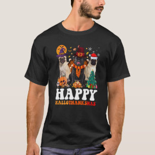 Mops Halloween Erntedank Weihnachtsfest Halloween T-Shirt