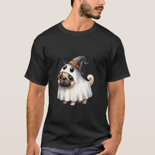 Mops Halloween Hund Geist Hund Kostüm Kürbis Süß T-Shirt