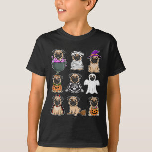 Mops Halloween Kostüm Spooky Ghost Pumpkin Mops Ha T-Shirt