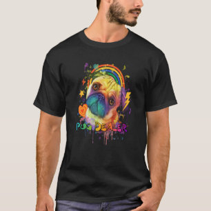 Mops-Händler Tier Pun Holländische Bulldogge Tier T-Shirt
