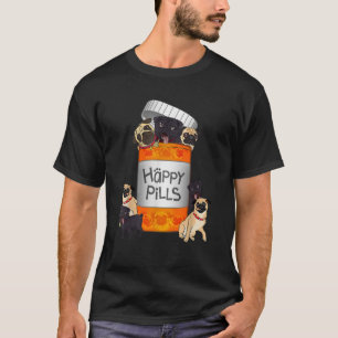 Mops Happy Pill T-Shirt