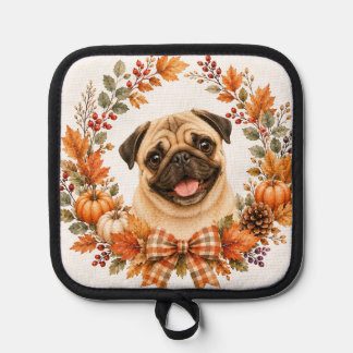 Mops Herbstkranz Topflappen