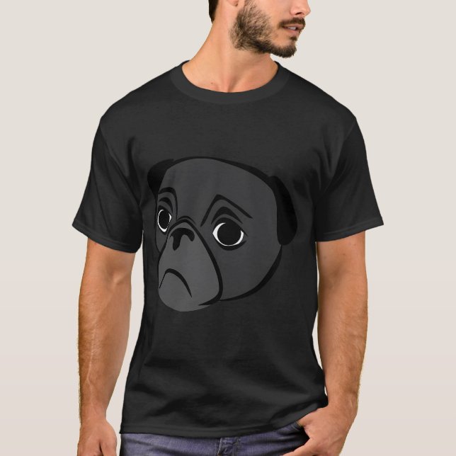 Mops-Herz schlägt T-Shirt (Vorderseite)