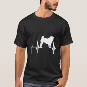 Mops-Herzschlag-Hund-Mama-Papa-Haustier-Geschenk T-Shirt