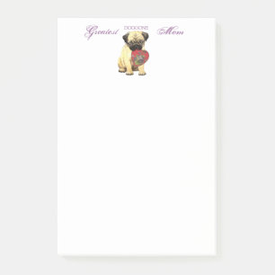 Mops Herzstück Mama Post-it Klebezettel
