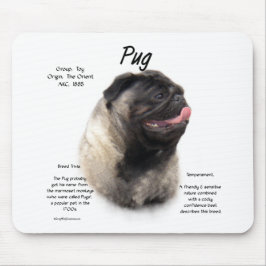 Mops History Design Mousepad