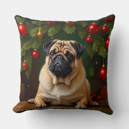 Mops Holiday Kissen