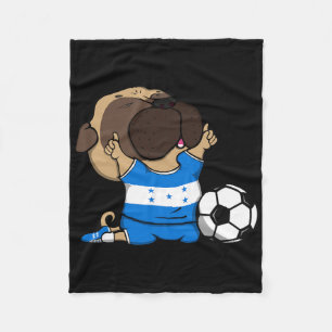 Mops-Honduras-Fußballfans-Trikot honduranische Fuß Fleecedecke
