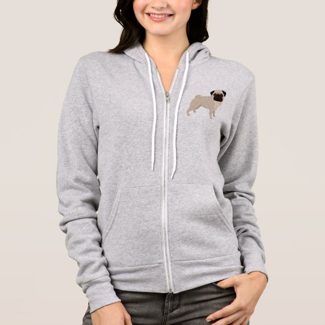 Mops Hoodie (Vorderseite)