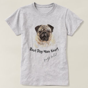 Mops Hund Beste Hunde Mama je T-Shirt