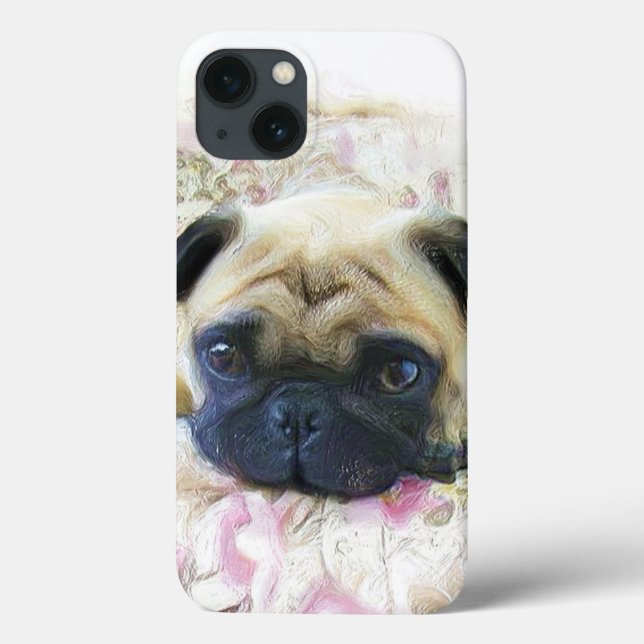 Mops-Hund Case-Mate iPhone Hülle (Rückseite)