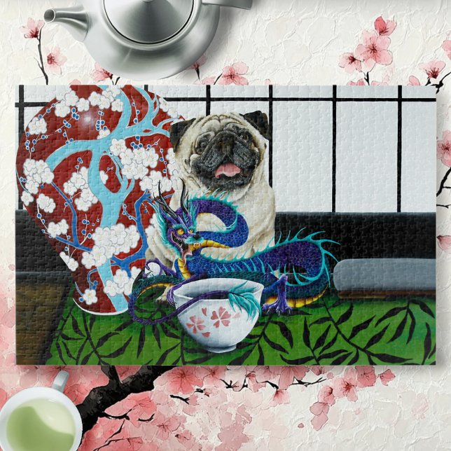 Mops Hund Chinesischer Drache Puzzle (Von Creator hochgeladen)