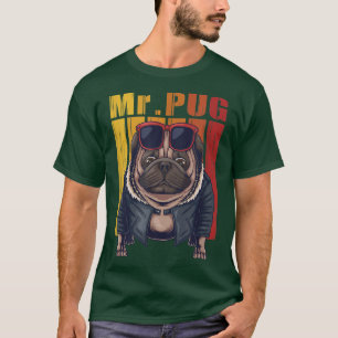 Mops Hund coole Vektorgrafik T-Shirt