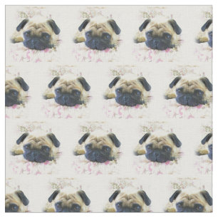 Mops-Hund-Fabrik Stoff