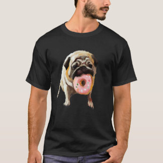 Mops Hund frisst Donut 1 T-Shirt