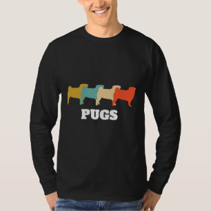 Mops Hund Geschenke Retro Vintag Classic T - Shirt