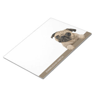 Mops Hund Haustier Notizblock