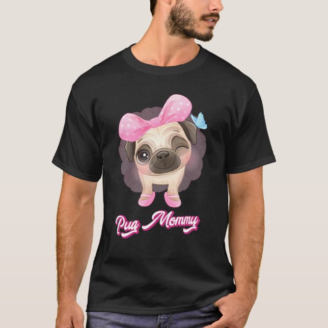 Mops Hund Haustier Süß 3 T-Shirt (Vorderseite)