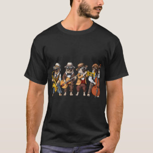 Mops-Hund-Jazzmusiker T-Shirt