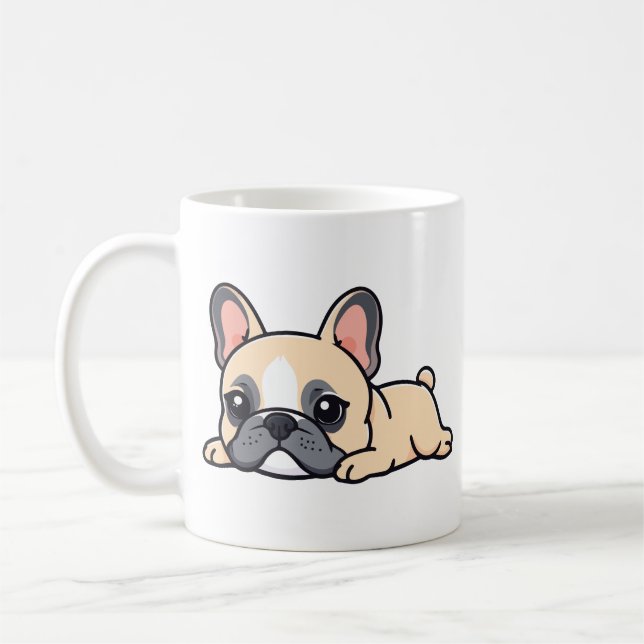 Mops Hund Kaffeetasse (Links)