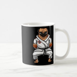 Mops Hund Karate Martial Arts Kickboxen Jiu Jitsu  Kaffeetasse