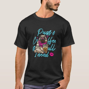 Mops-Hund Kopf 2 T-Shirt