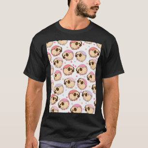 Mops Hund Kunst Möpse Welpe lustig süße Hunde T-Shirt
