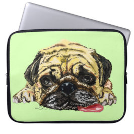 Mops Hund Notebook-Sieb Laptopschutzhülle
