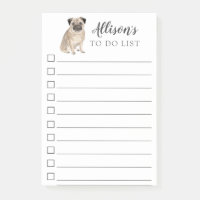Mops-Hund personalisiert Liste tun