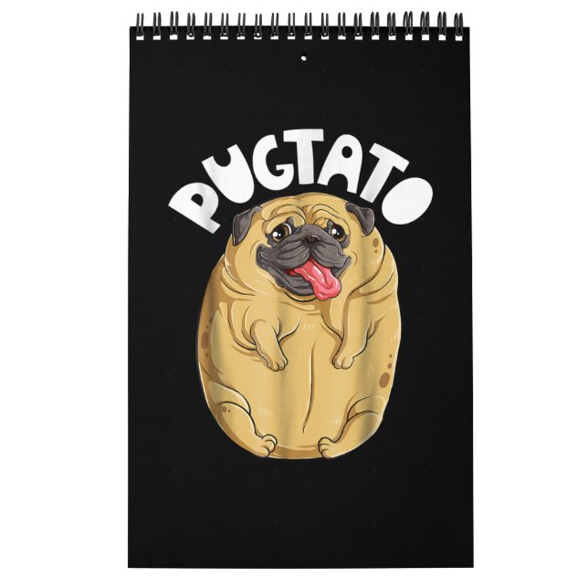 Mops Hund Pugtato Kalender (Titelbild)