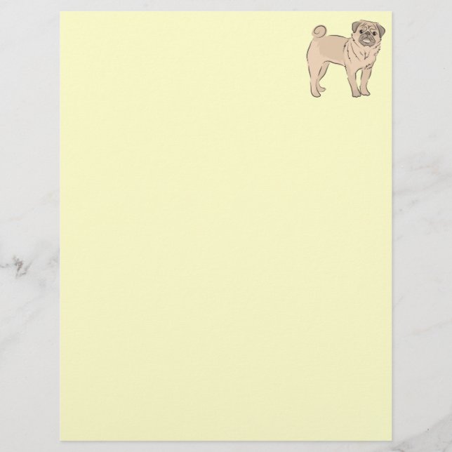 MOPS Hund stehend allein niedlich! (Vorderseite)