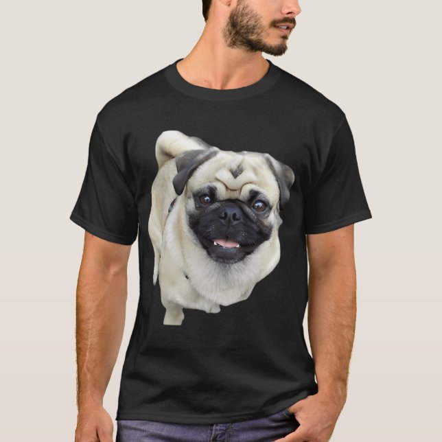 Mops Hund T-Shirt (Vorderseite)