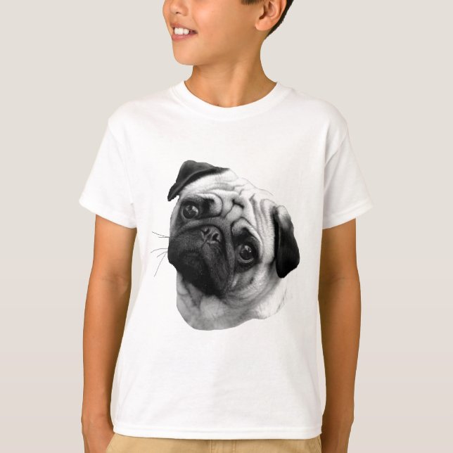 Mops-Hund T-Shirt (Vorderseite)