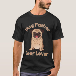 Mops Hund Vater Beer Lover Shirt Hunde Liebhaber V
