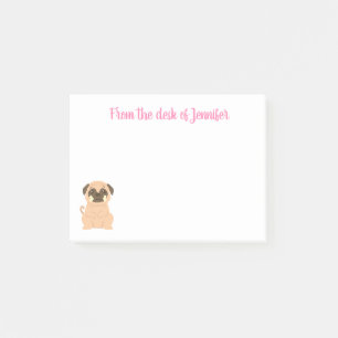 Mops Hund Welpe Cartoon Post IT Haftnotizen Post-it Klebezettel