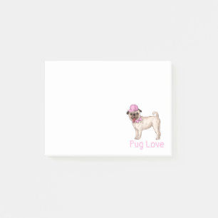 Mops Hund Welpe Cartoon Post IT Haftnotizen Post-it Klebezettel