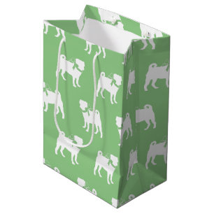 Mops Hund Welpe Medium Geschenktasche Mittlere Geschenktüte