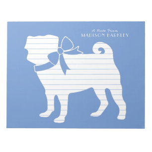 Mops-Hund-Welpe Notizblock