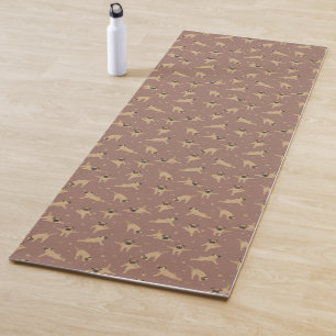 Mops Hund Yoga Mat Yogamatte