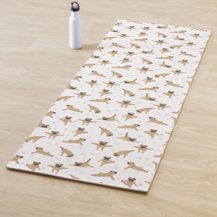 Mops Hund Yoga Mat Yogamatte