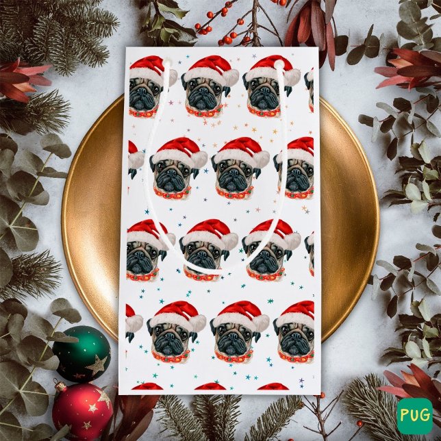 Mops Hund züchten Weihnachtsstars Kleine Geschenktüte (Von Creator hochgeladen)